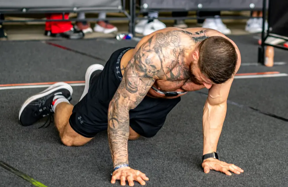Crossfit de l'est hyrox Burpees Broadjumps